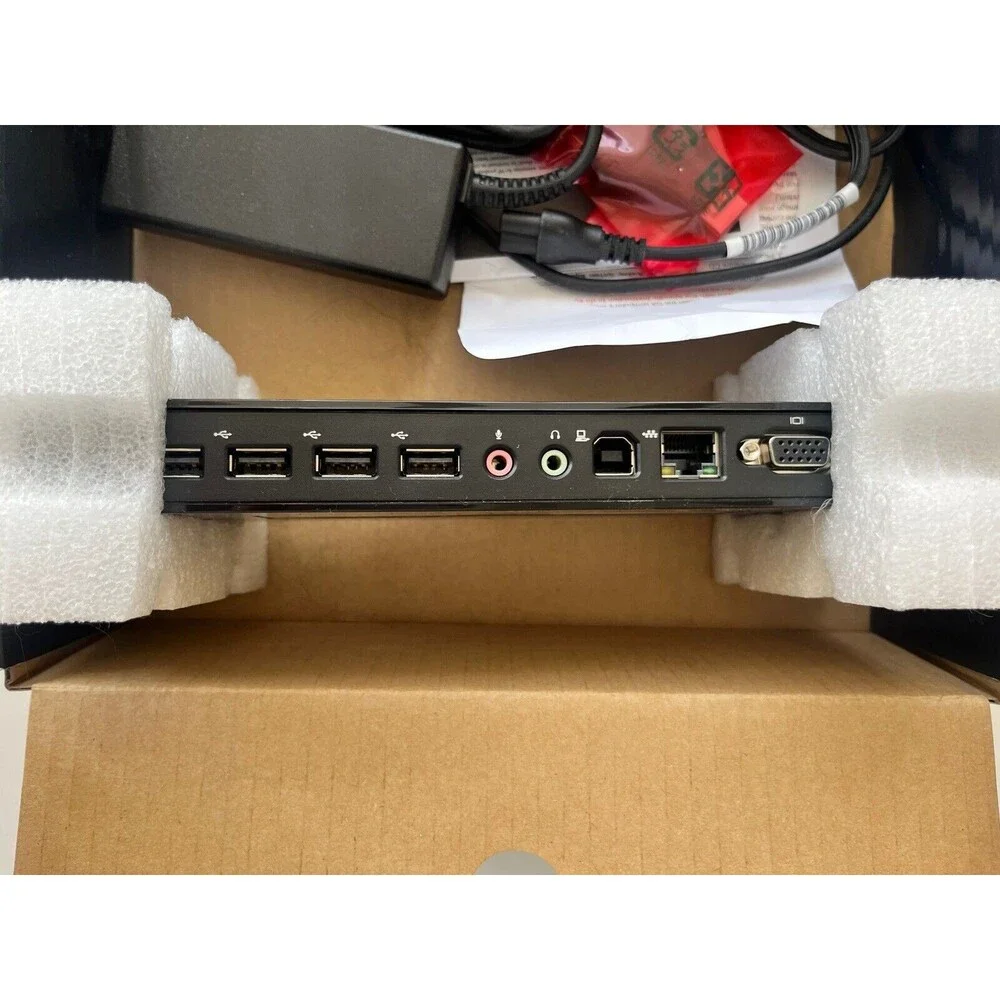 HP 2005pr USB 2.0 Port Replicator Docking Station + Power Adaptor New Open Box